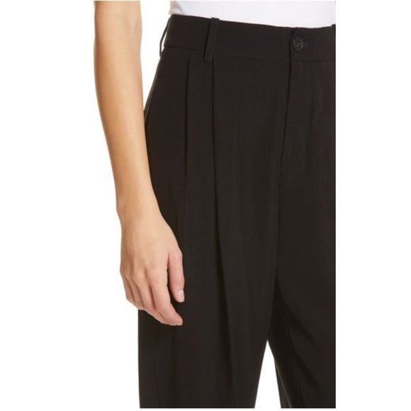 Vince Pants & Jumpsuits Vince Pleated High Rise Black Tapered Dress